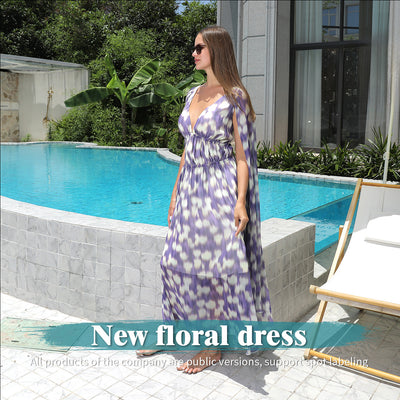 Elegant Flower Print Dress