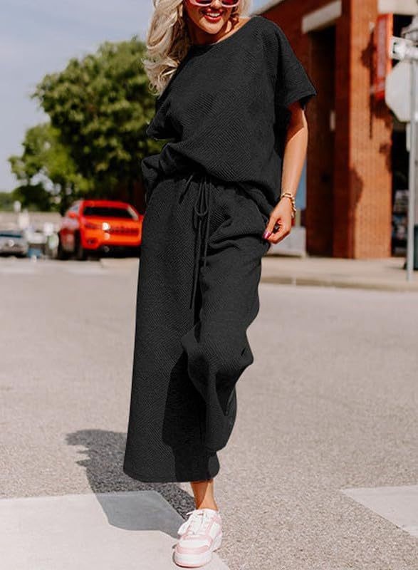 Chic Solid Texture Co-ord Set