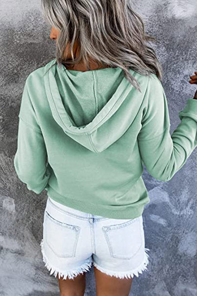 Fashion Long Sleeve Hoodie Top