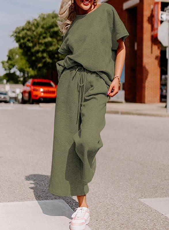 Chic Solid Texture Co-ord Set