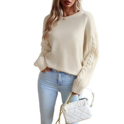 Fashionable Round Neck Sweater