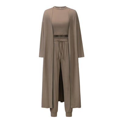 Trendy Vest & Trousers Knit Set