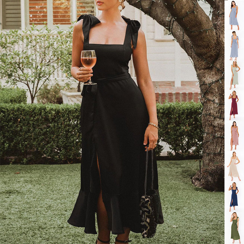 Elegant Summer Spaghetti Strap Dress