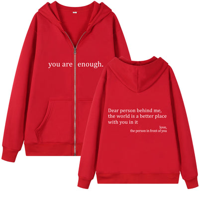 Everyday Comfort Hoodie with Zipper