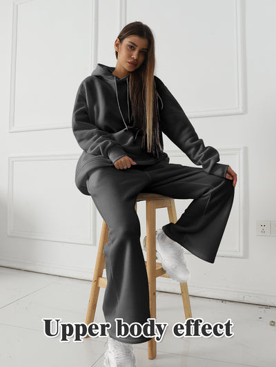 Trendy Solid Color Tracksuit