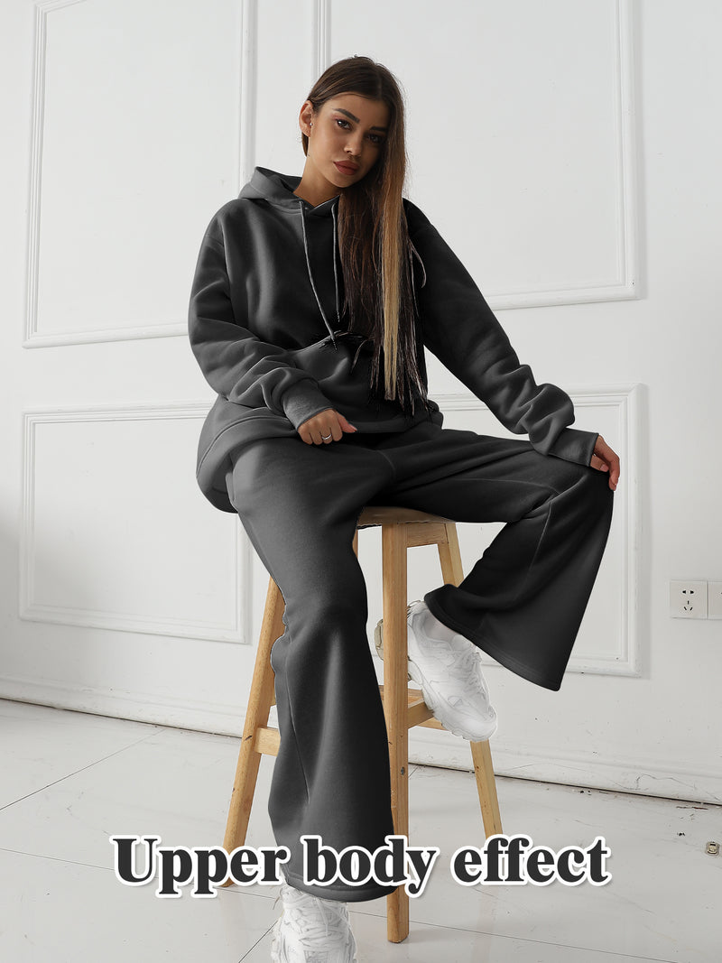 Trendy Solid Color Tracksuit