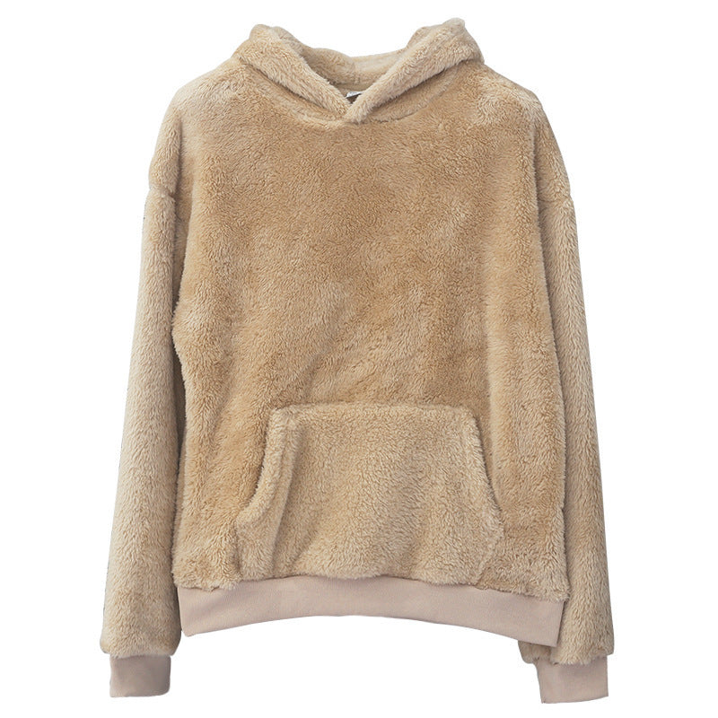 Double-sided Velvet Hooded Sweatshirt