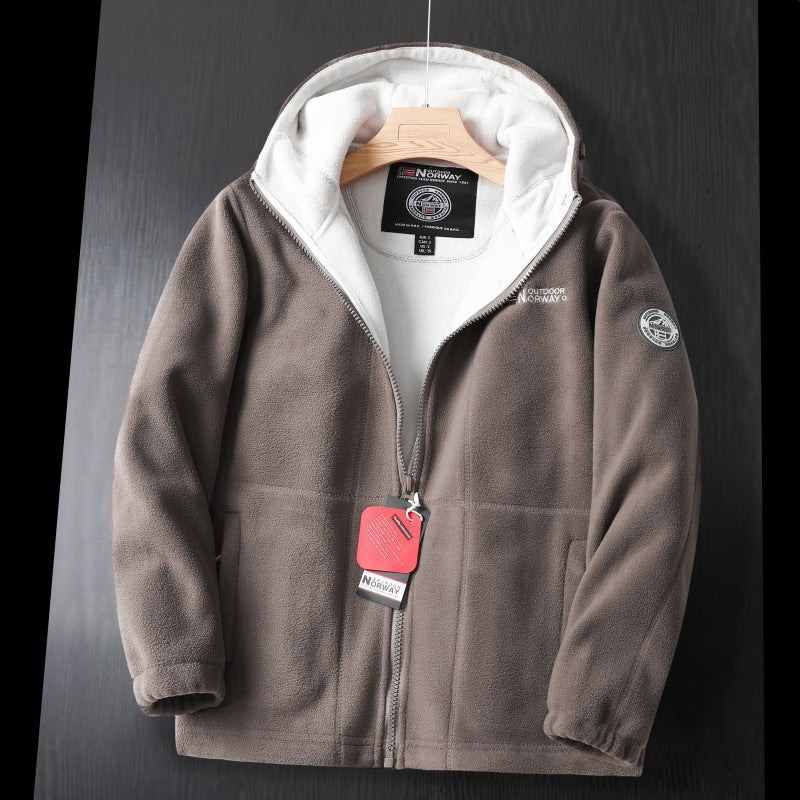 Warm Plus Fit Brushed Hoodie