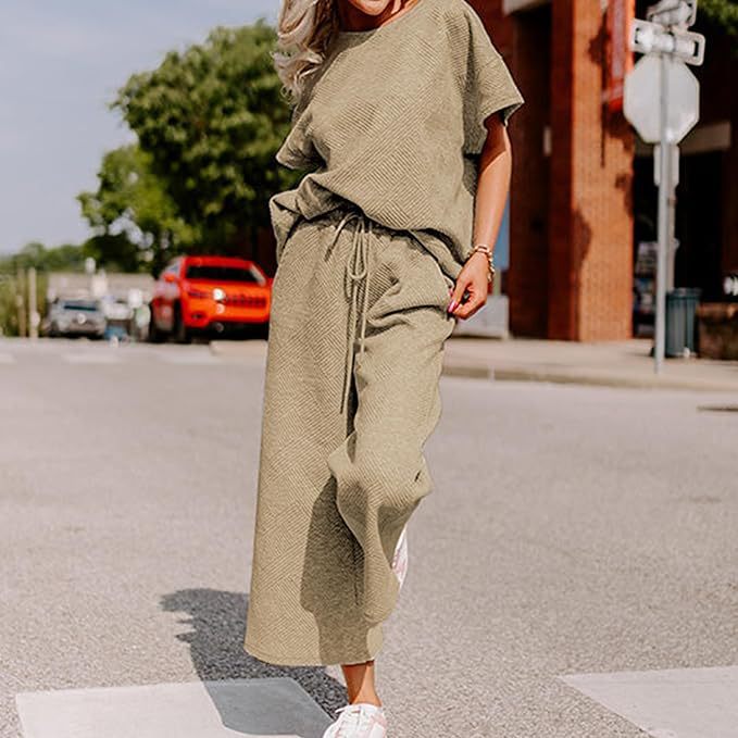 Chic Solid Texture Co-ord Set