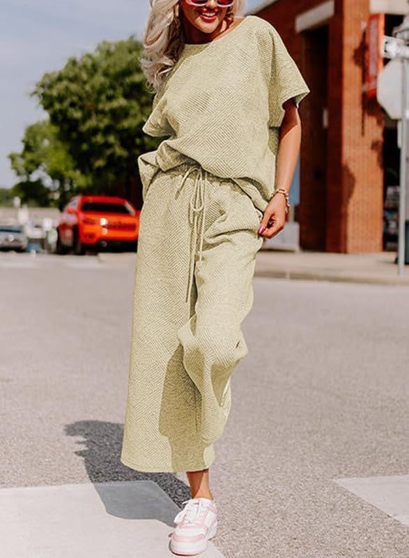 Chic Solid Texture Co-ord Set