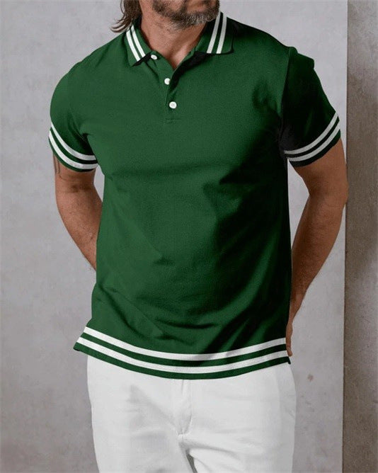 Bold Stripe Graphic Short Sleeve