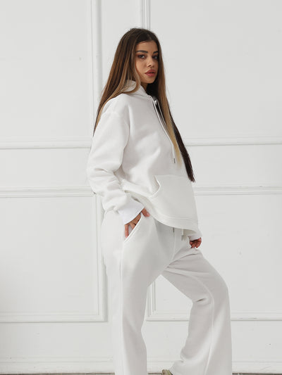 Trendy Solid Color Tracksuit