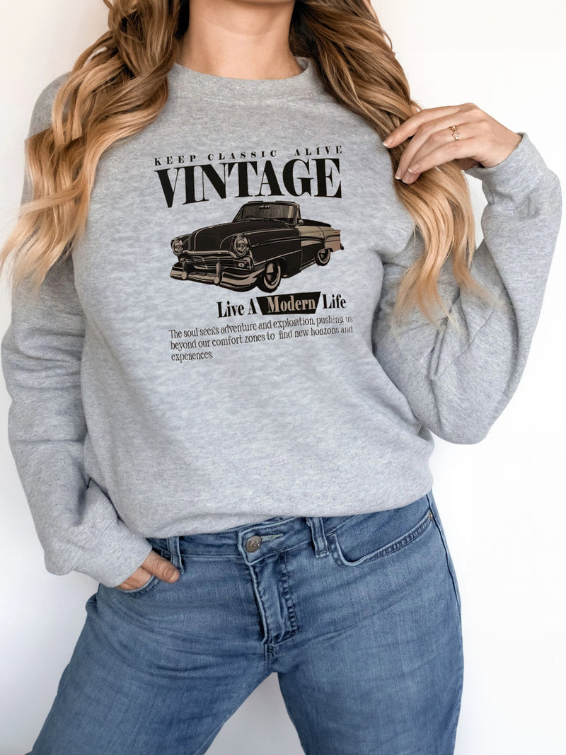 Long Sleeve Printed Sweatshirt