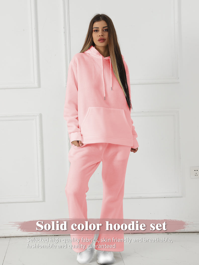 Trendy Solid Color Tracksuit
