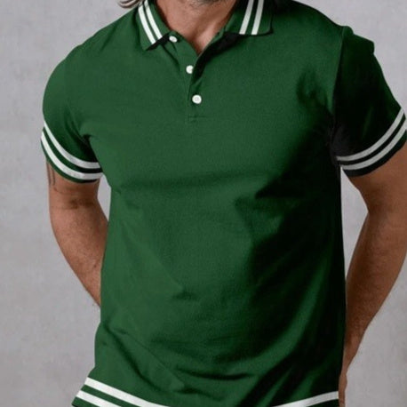 Bold Stripe Graphic Short Sleeve