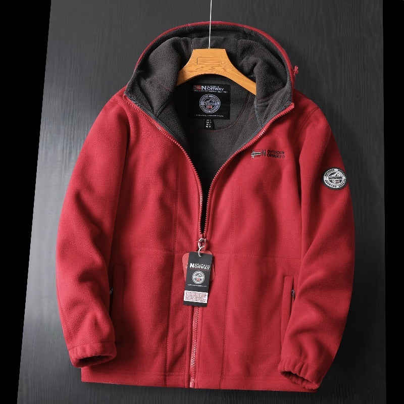 Warm Plus Fit Brushed Hoodie
