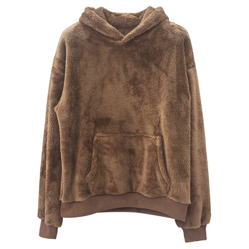Double-sided Velvet Hooded Sweatshirt