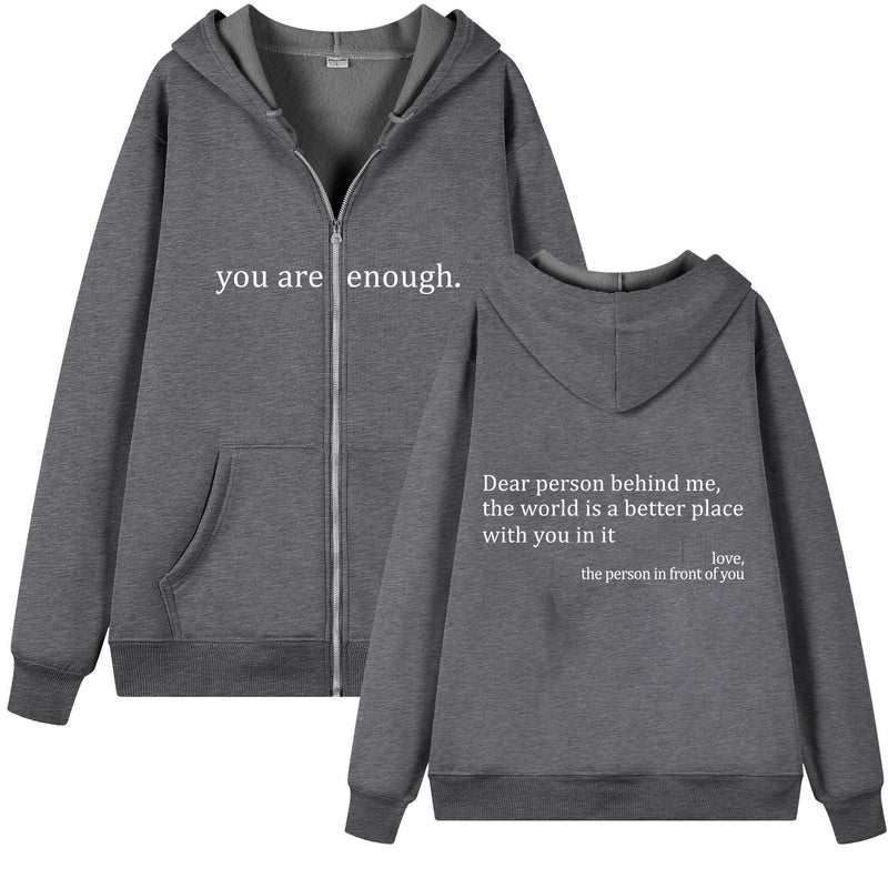 Everyday Comfort Hoodie with Zipper