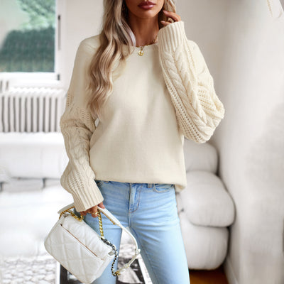 Fashionable Round Neck Sweater