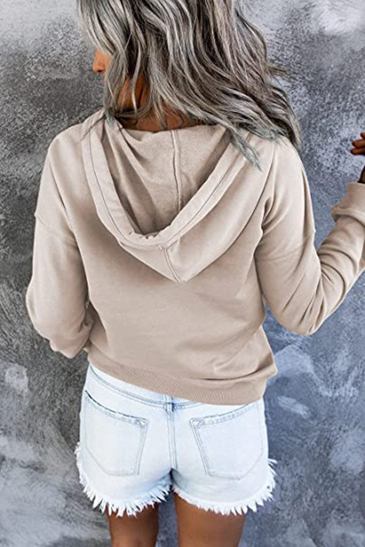 Fashion Long Sleeve Hoodie Top