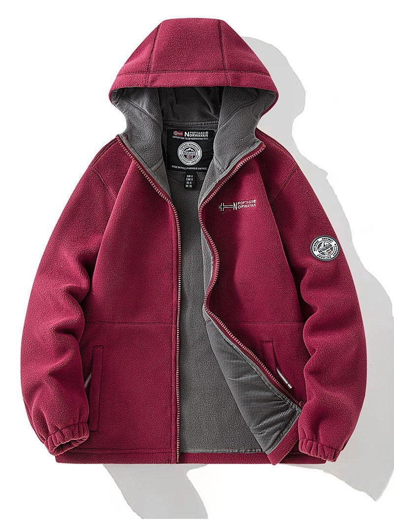 Warm Plus Fit Brushed Hoodie