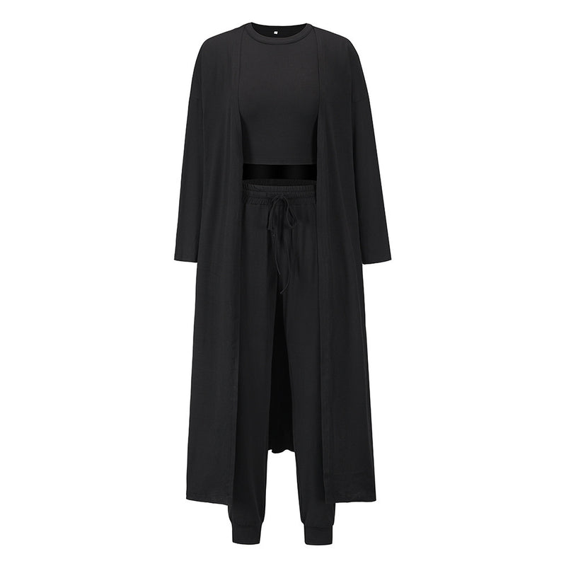 Trendy Vest & Trousers Knit Set