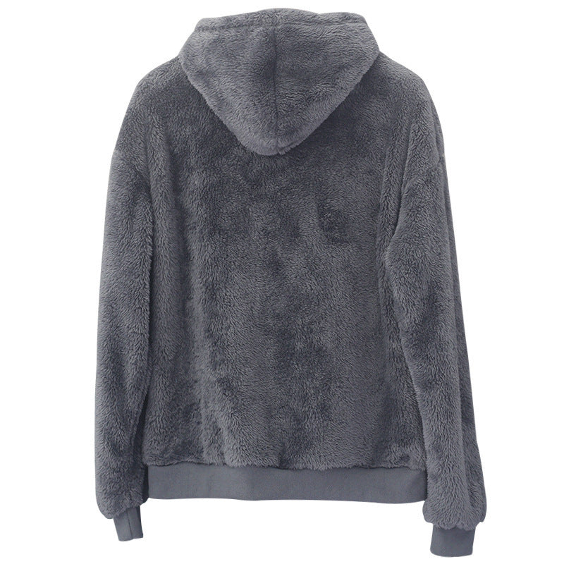 Double-sided Velvet Hooded Sweatshirt