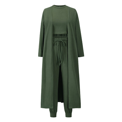 Trendy Vest & Trousers Knit Set