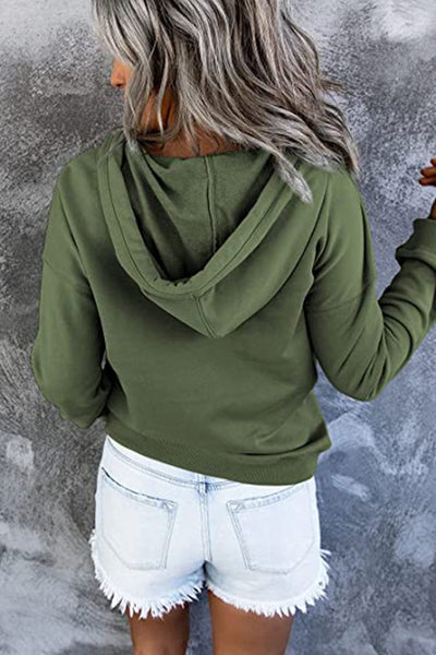 Fashion Long Sleeve Hoodie Top