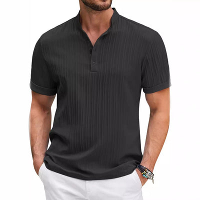 Casual Cotton & Linen Striped Shirt