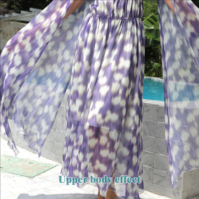 Elegant Flower Print Dress