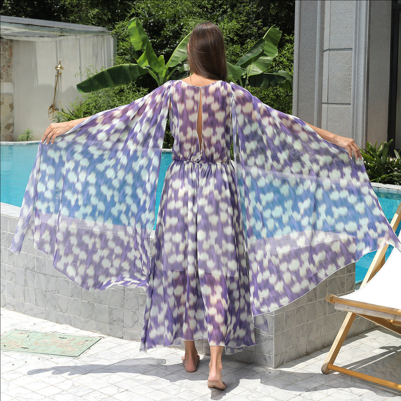 Elegant Flower Print Dress