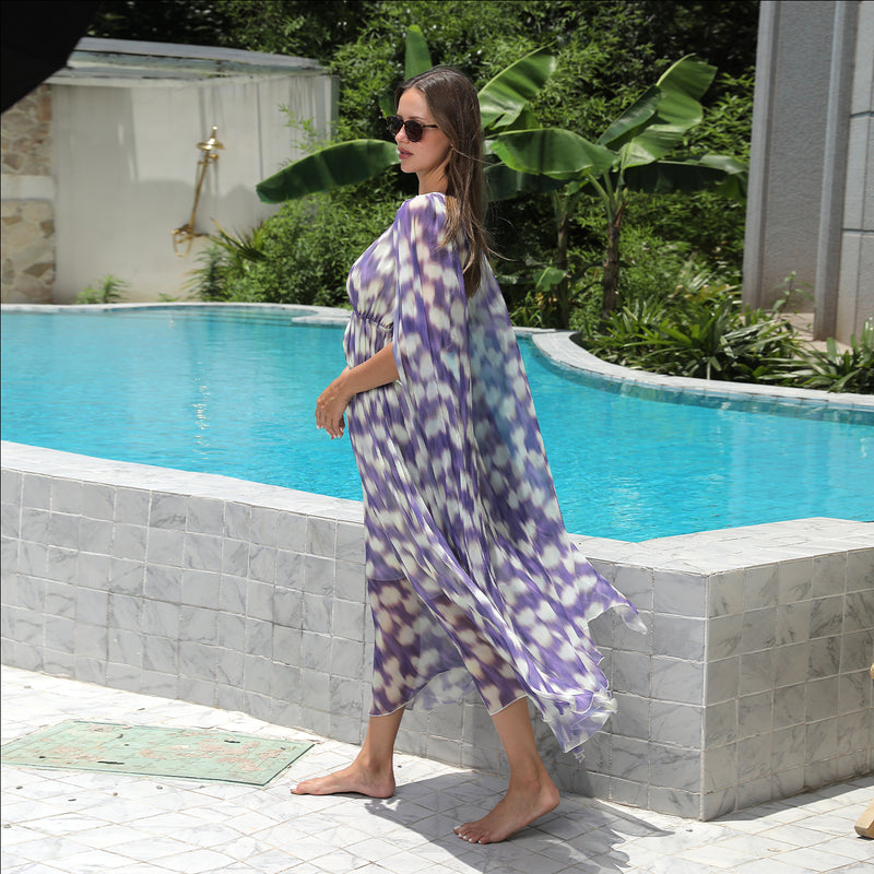 Elegant Flower Print Dress