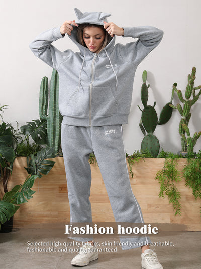 Casual Hoodie & Pants Set